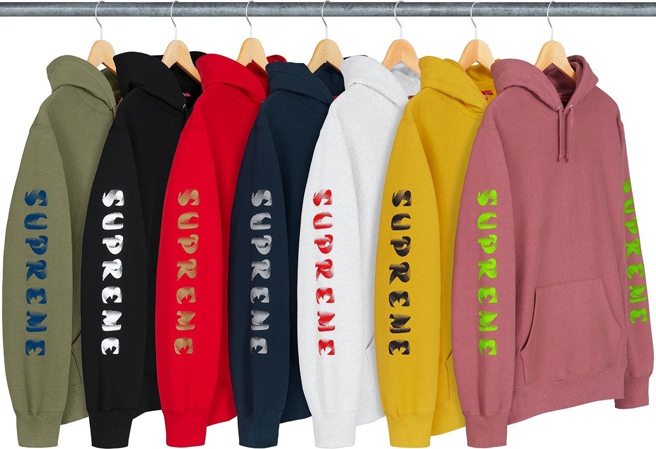 Gradient Sleeve Hooded Sweatshirt